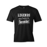 Burç Born in December Vintage Siyah Erkek T-Shirt