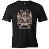 Burç Born in November Scorpio Siyah Erkek T-Shirt