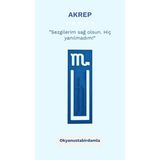 Burç Kitap Ayracı - akrep - 1