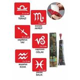 Burç Sembolleri Hint Kınası ile Geçici Dövme Yapma Seti