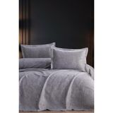 Burçak 2 Parça Tek Kişilik Pike Takımı 180X240 Gri