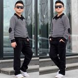 Burçak Butik Erkek Çocuk Sweat - Pantolon Kışlık Full Likra Alt Üst 2'li Takım - Bayramlık - Siyah - 5 - 6 Yaş
