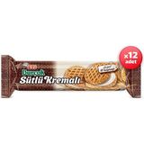 Burçak Sütlü Kremalı Yulaflı Bisküvi 100 G x 12 Adet - 0,1 kg