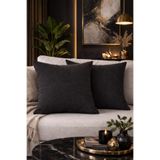 BURCIN HOME Acı Kahve Kırlent Kılıfı İkili Set Dekoratif Modern Koltuk Kırlenti 45x45 / 50x50 / 40x40