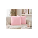 BURCIN HOME Pembe Kırlent Kılıfı İkili Set Dekoratif Modern Koltuk Kırlenti 45x45 / 50x50 / 40x40
