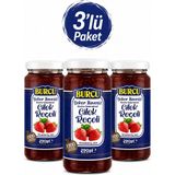 Burcu %100 Meyveden Üretilmiş Şeker Ilavesiz Çilek Reçeli 290 gr x 3 Adet