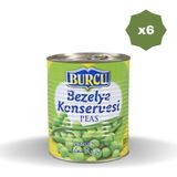 Burcu Bezelye 830 gr x 6 Adet