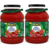 Burcu Biber Domates Karışık Salça 3200 gr (28 Brix) Pet x 2 Adet - 3,2 kg