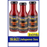 Burcu Jalapeno Sos Cam Kavanoz 310 gr x 3 Adet
