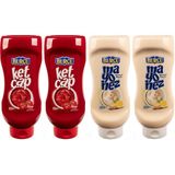 Burcu Ketçap 650 gr Tatlı & Mayonez 550 gr 4 Lü Karma Paket - 4 Adet