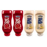 Burcu Ketçap 650 gr Tatlı & Mayonez 550 gr 4 lü Karma Paket