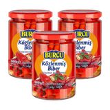 Burcu Közlenmiş Biber 560 Gr Cam X 3 Adet