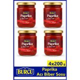 Burcu Paprika Acı Biber Sosu 200 gr x 4 Adet
