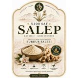 Burdur Doğal 100 % Saf Sahlep ( 100 gr ) Toz Salep Meşhur Burdur Bucak Sahlebi Dondurma Salebi - 0,1 kg