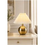 burenze Dolente Modern Abajur Mat Eskitme Gold Masa Lambası