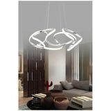 Burenze Ledli Modern Pagani Sarkıt Led Avize Salon Mutfak Oturma Odası Avize Krom 45 Cm Büyük Boy