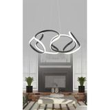 Burenze Ledli Modern Pagani Sarkıt Led Avize Siyah 45 Cm Büyük Boy