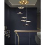 Burenze Luxury Exclusive Altılı Yuvarlak Sarkıt LED Avize Jellyfish Gold Sarı 6'lı Ledli Avize BURENZE2022-6 - Altın - 1