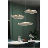 Burenze Luxury Exclusive Üçlü Yuvarlak Sarkıt Led Avize Jellyfish Salon Mutfak Oturma Odası Avize Gold Sarı