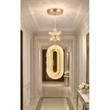 Burenze Luxury Led Sarkıt Avize Kelebek Taş Detaylı Power Led Gün Işığı Sarkıt Hol Antre Ofis