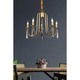 Burenze Luxury Modern Kontes Exclusive Sarkıt Countess Avize 5'Li Eskitme Bronz