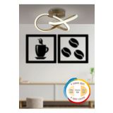 Burenze Modern 3 Renk Işıklı Plafonyer Tavan Mario Led Avize Krom Ledli Avize Eskitme Gold