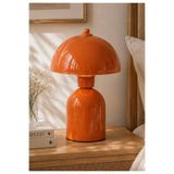 burenze Modern Burry Abajur Masa Lambası Metal Gövde Tasarım Ürün Orange Turuncu