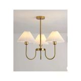 Burenze Modern Diana Tasarım Umbrella Sarkıt Avize 3 Kollu Eskitme Gold Sarı