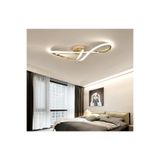 Burenze Modern Luxury Tasarım Plafonyer Led Avize Eskitme Gold