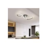 Burenze Modern Luxury Tasarım Plafonyer Led Avize Krom