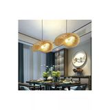 Burenze Modern Nordic Tasarım Bamboo Avize Hasır Avize 1.Sınıf Kalite 400Mm Çap Ferahlık Katar