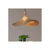 Burenze Modern Nordic Tasarım Bamboo Avize Hasır Avize 1.Sınıf Kalite Naturel Ferahlık Katar
