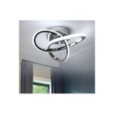Burenze Modern Plafonyer Boomerang Led Avize Antre Hol Mutfak Oturma Odası Salon Avizesi Ledli Avize Krom