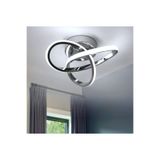 Burenze Modern Plafonyer Salon Mutfak Oturma Odası Led Avize Boomerang Led Avize Krom Ledli Avize
