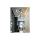 Burenze Modern Plafonyer Tavana Sıfır LED Avize Boomerang Ledli Avize Antrasit Füme