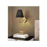 Burenze Modern Tasarım Pilli Aplik Gold Sarı Ledli Tak Çalıştır Siyah Şapkalı Led Aplik Harika Görsel