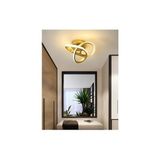 Burenze Modern Tavana Sıfır LED Avize Boomerang Ledli Avize Eskitme Gold - Eskitme - Gold