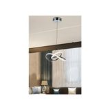 Burenze Modern Tekli Sarkıt Power LED Avize Concept Ürün Krom Beyaz Işık BURENZE151 - Gümüş