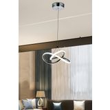 burenze Modern Tekli Sarkıt Power Led Avize Krom Beyaz Işık Ledli Avize burenze151