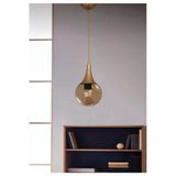 Burenze Modern Vinci Glop Bal Camlı Avize Tekli Sarkıt Salon Oturma Odası Hol Antre Mutfak Avize Eskime Gold