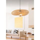 Burenze Tasarım Bamboo Avize Hasır Avize Modern Nordic 1.sınıf Kalite 400MM Çap Ferahlık Katar - Kahverengi
