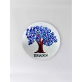 Burgazada Temalı Polyester Kabartmalı Magnet Çap: 6,5 Cm – Dekoratif Hediyelik Buzdolabı Süsü (Kod:1852)