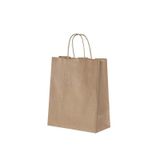 Burgu Saplı Kraft Kağıt Çanta 25x12x31 cm - 25 Adet