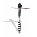 Burgulu Metal Sıkma Aparatlı Plaj Şemsiye Kazığı 40 cm
