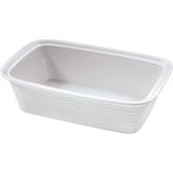 Burgund Lazanya Kabı 38X25X7 cm Yüksek Kenarlı