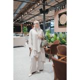 BURİSLA MODA VE AKSESUAR TESETTÜR BELİZ İKİLİ TAKIM TAŞ RENGİ
