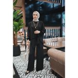BURİSLA TESETTÜR LİSA İKİLİ TAKIM SİYAH