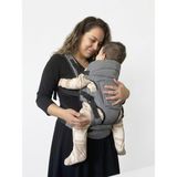 Burkay Çanta Gri Bel & Sırt Destekli 4-12 kg Ergonomik Kanguru Çok Yönlü Ayarlanabilir