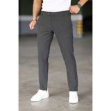 Bürke Erkek Antrasit Renk Italyan Kesim Slimfit Kumaş Pantolon - 36