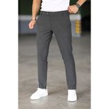 Bürke Erkek Antrasit Renk Italyan Kesim Slimfit Kumaş Pantolon - 42